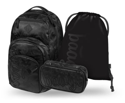 Baagl Školní set Coolmate Onyx