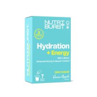 Nutriburst Elektrolyty Energy hydratační nápoj s vitamíny 7 ks zelené jablko