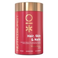 Nutriburst Premium Hair, Skin, Nails gumídci s biotinem, vitamíny, zinkem 60 ks jahoda