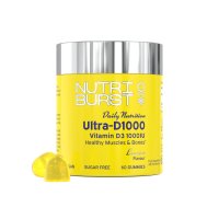 Nutriburst Ultra D 1000 gumídci s vitamíny D3 a K2 60 ks citron