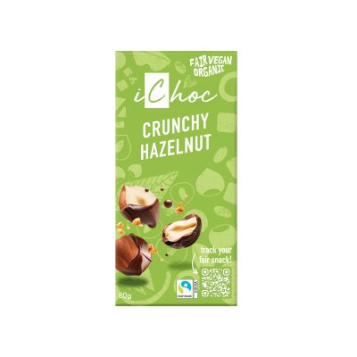 VIVANI iChoc tabulka křupavý oříšek BIO vegan 80 g