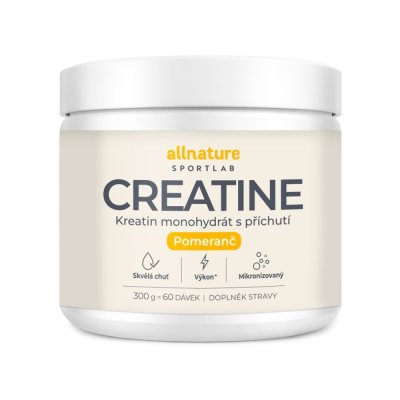 Allnature Sportlab Creatine monohydrát pomeranč 300 g
