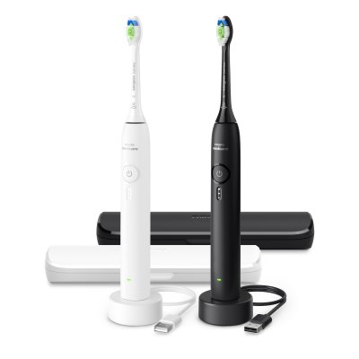 Philips Sonicare 3100 HX4072/73 sonické zubní kartáčky 2 ks černý a bílý