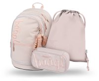 Baagl 3 SET Core Creamy: batoh, penál, sáček