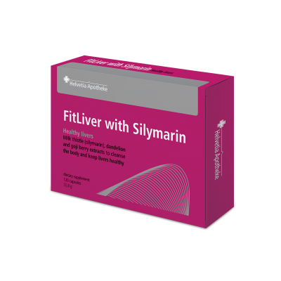 Helvetia Apotheke FitLiver with Silymarin 120 kapslí