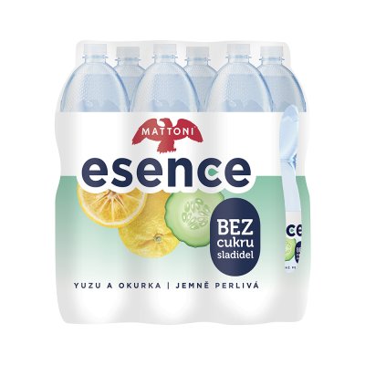 Mattoni Esence yuzu a okurka bez cukru 6x1,5 l