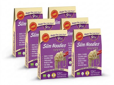 Slim Pasta Konjakové thajské nudle v nálevu, výhodný balíček 5+1