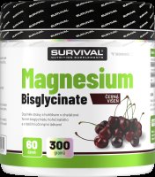Survival Magnesium Bisglycinate 300 g černá višeň