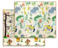 Milly Mally Oboustranná skládací pěnová podložka pro děti 197 × 177 cm - Savana