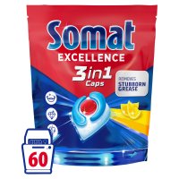 Somat Kapsle do myčky Excellence 3in1 Lemon 60 ks