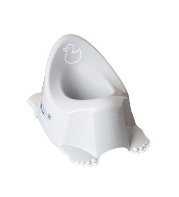 Tega Baby Dětský nočník Kachnička – protiskluzový nočník pro děti šedý