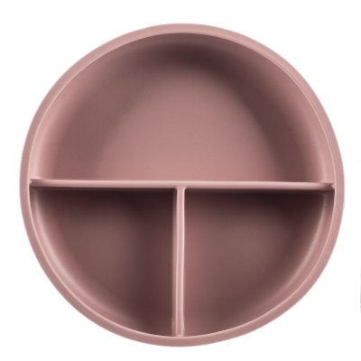 Zopa Silikonový dělený talířek s přísavkou, Old Pink 3