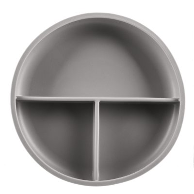 Zopa Silikonový dělený talířek s přísavkou, Dove Grey 1
