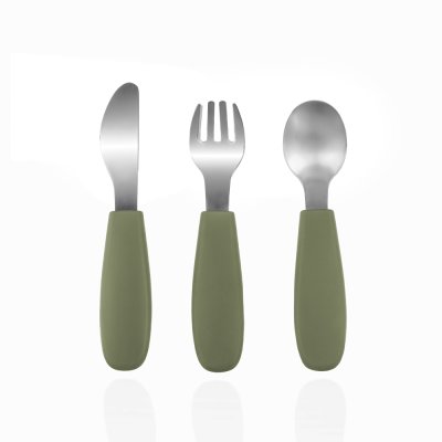 Zopa Silikonový dětský příbor, Forest Green 1