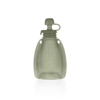 Zopa Silikonová plnitelná kapsička na dětskou stravu, Transparent Green 1