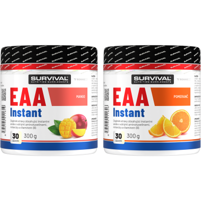 Survival EAA Instant AKCE 1+1 300 g mango + 300 g pomeranč