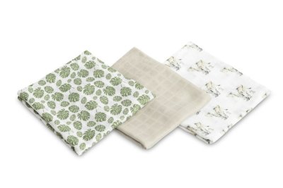 SENSILLO Bambusové plenky, 70x80 - 3ks v balení - Sloník