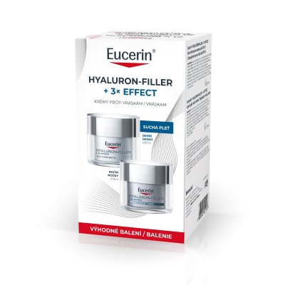 Eucerin Hyaluron-Filler + 3x Effect denní a noční krém 2x50 ml