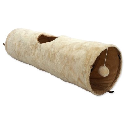 MAGIC CAT Tunel plyš šustící béžový 90x24cm