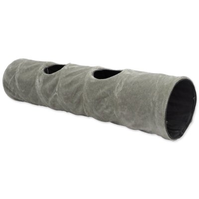 MAGIC CAT Tunel XL plyš šedý 150x35cm