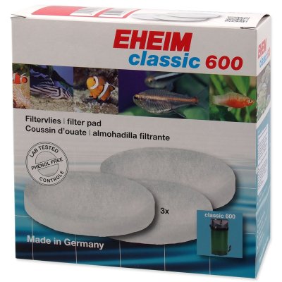 EHEIM Náplň vata filtrační jemná Classic 600 3ks