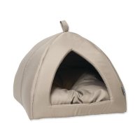 Dog Fantasy Kukaň Basic světle šedá 62x62x52cm