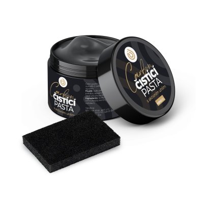 Nanolab Carbon Čisticí pasta s aktivním uhlím 500 g + houbička 1 ks
