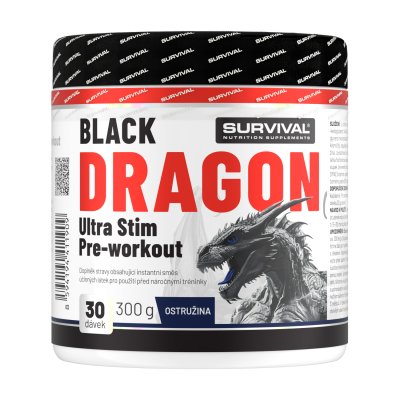 Survival Black Dragon Ultra Stim Pre-workout 300 g ostružina