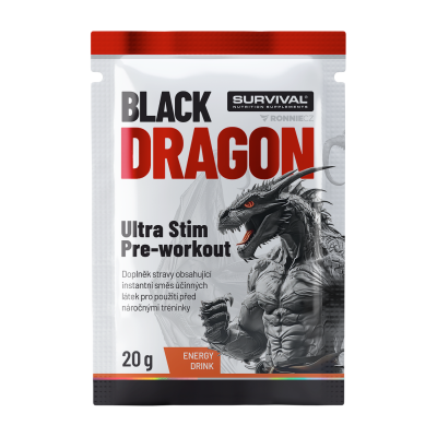 Survival Black Dragon Ultra Stim Pre-workout 20 g energy drink
