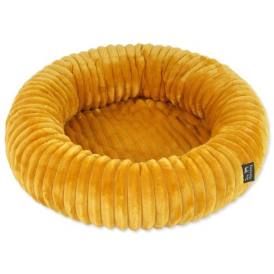 Dog Fantasy Pelech Stripe kulatý hořčicový 40cm