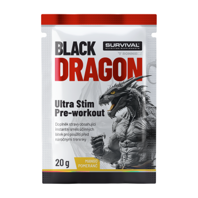 survival Black Dragon Ultra Stim Pre-workout mango-pomeranč 20 g