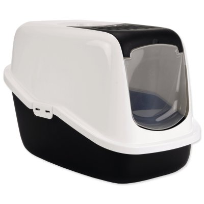 SAVIC Toaleta Nestor bílo-černá 56x39x38,5cm