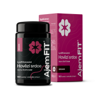 AjemFIT Hovězí Srdce, Lyofilizované - 180 kapslí