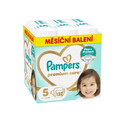 Pampers Premium Care vel. 5 11-16 kg dětské pleny 132 ks