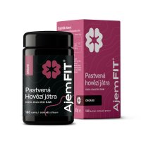AjemFIT BIO Raw Hovězí Játra - 180 kapslí - 90g