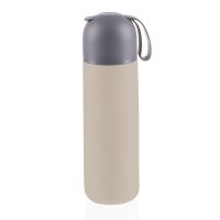 Zopa Termoska na tekutiny se silikonovým držákem 400 ml, Cookie beige 8
