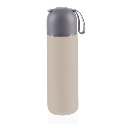 Zopa Termoska na tekutiny se silikonovým držákem 400 ml, Cookie beige 8