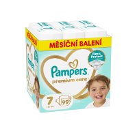 Pampers Premium Care vel. 7 15+ kg dětské pleny 99 ks