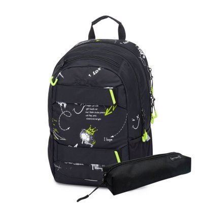 Oxybag OXY SPORT - set 2 ks: studentský batoh Graffiti, penál