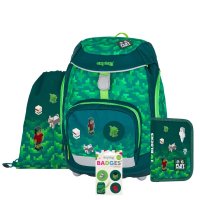 Oxybag OXY SHERPY - školní set Playworld 4 ks: batoh, penál, sáček, placky