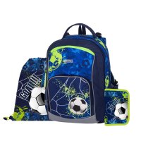 Oxybag OXY GO - školní set Football 3 ks: batoh, penál, sáček