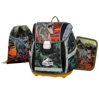 Oxybag PREMIUM LIGHT - školní set Jurassic World 3 ks: aktovka, penál, sáček