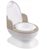 Maltex Dětský nočník, přenosná toaleta, bílá/béžová