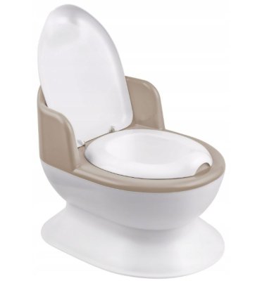 Maltex Dětský nočník, přenosná toaleta, bílá/béžová