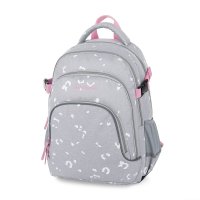 Oxybag OXY SCOOLER - studentský batoh Grey Geometric