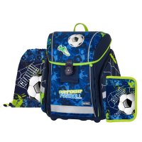 Oxybag PREMIUM LIGHT - školní set Fotbal 3 ks: aktovka, penál, sáček