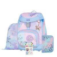 Oxybag OXY SHERPY - školní set Kolibřík 4 ks: batoh, penál, sáček, placky