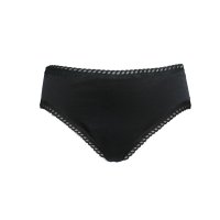 Ecodis Menstruační kalhotky Panty na střední menstruaci - černé, M