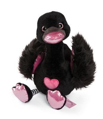Nici Plyš Love Černá labuť 35cm, GREEN
