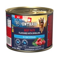 Ontario Adult hovězí pate s příchutí spirulíny konzerva 200 g